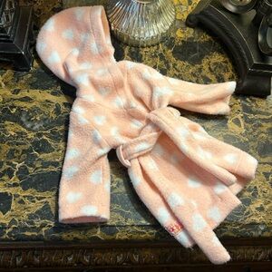 OG Our Generation One Piece Pink Robe with White Hearts